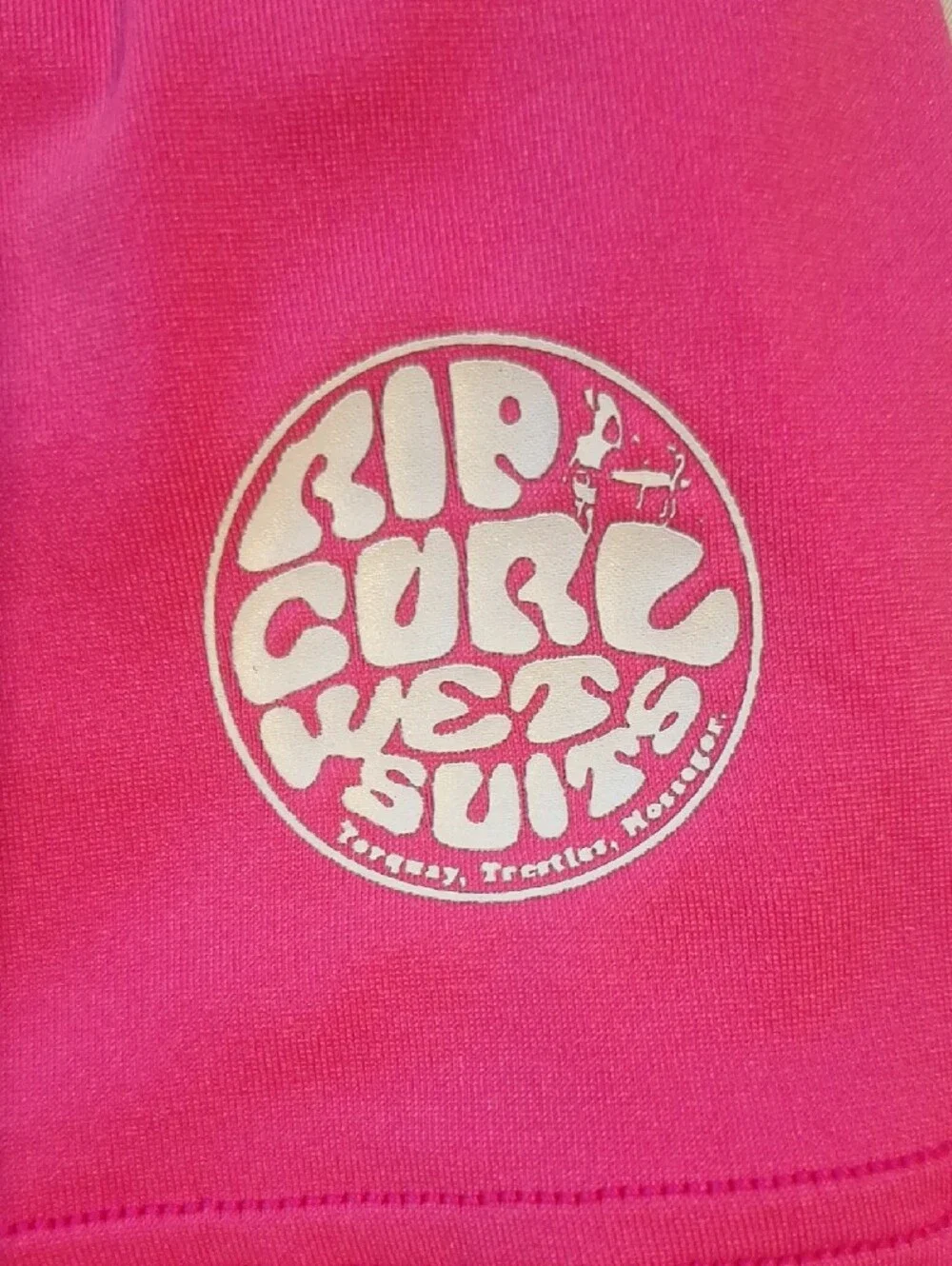 Rip Curl Kids Bright Pink Short Sleeve Rashguard